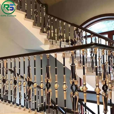 Atistic Contemporary Aluminum Stair Railing Outdoor Indoor 2-7mm Thickness