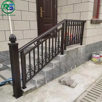 Atistic Contemporary Aluminum Stair Railing Outdoor Indoor 2-7mm Thickness