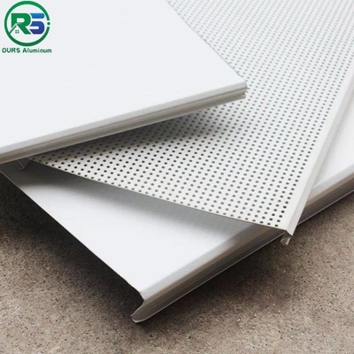 Structured Linear Aluminum Strip False Ceiling Panels Decorative Commercial