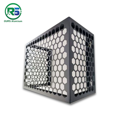 Deco Pipe Wall Aluminium Outdoor Metal Air Conditioner Cover Vent Shutter Window Square Height