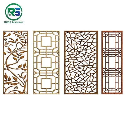 Simple Style Aluminum Decorative Metal Window Grilles Indoor Facades 3.0mm 3.5mm 4.0mm