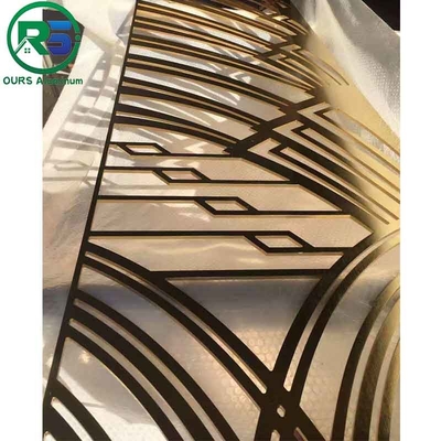 Simple Style Aluminum Decorative Metal Window Grilles Indoor Facades 3.0mm 3.5mm 4.0mm