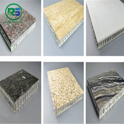 PVDF Stone Pattern Aluminum Honeycomb Panel Environmentally Friendly