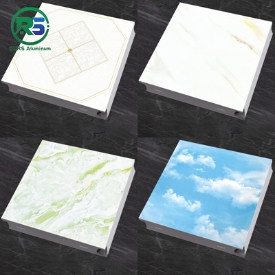 Steel Interior Artistic Metal Ceiling Tiles Aluminium Clip In False Frame 600*600mm 600*1200mm