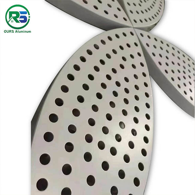 Artistic Decorative Aluminum Wall Panels Punch Holes Perforated Aluminium Cladding Panels