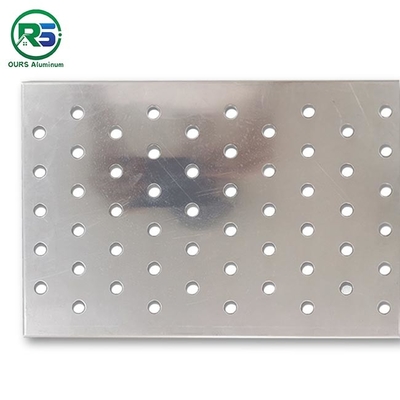 Perforated 3.0mm white Aluminum Wall Panels Punch Holes 1800*6000mm