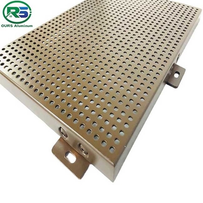 Exterior Perforated PVDF PPG Aluminum Wall Panels For Building 1800*6000mm