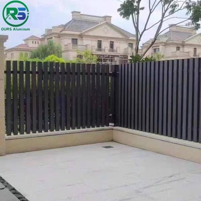 Decorative Garden Aluminium Vertical Slat Fencing Picket Easy Assemble