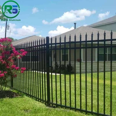 Multicolor Contemporary Aluminum Fence Spaced Picket Decorative Metal Fence Panels