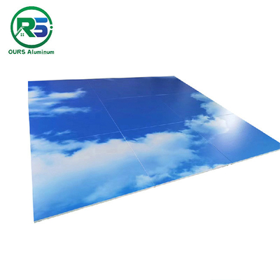 Fireproof Corrugated Aluminum Wall Panels Architectural Metal Ceiling Tiles Suspended 200mm