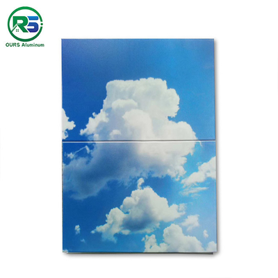 Waterproof Corrugated Aluminum Wall Panels Architectural Metal Ceiling Tiles Suspended 300mm