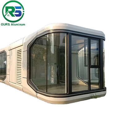 2023 Custom-made Modern Design Aluminum alloy Capsule Tiny House For living Prefab Houses Capsule Cabin Apple Cabin