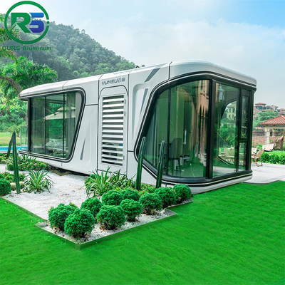 2023 Custom-made Modern Design Aluminum alloy Capsule Tiny House For living Prefab Houses Capsule Cabin Apple Cabin