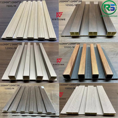 Decorative Exterior Aluminum Sun Shade System Building Facade Pvdf Coating