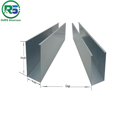 Environmental Friendly Linear Suspended Metal Ceiling 0.9mm White Aluminum Ceiling