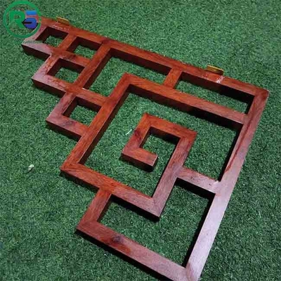 Woodgrain Aluminum Window Grilles Round Metal Handicraft