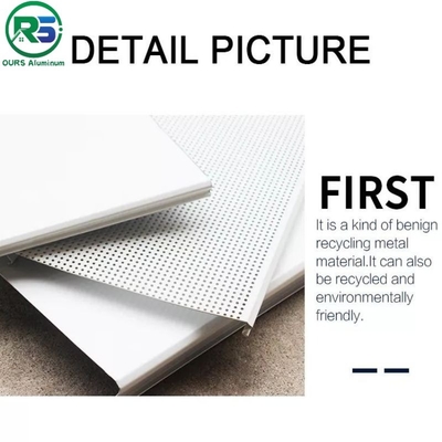 Structured Linear Aluminum Strip False Ceiling Panels Decorative Commercial