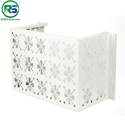 ODM OEM Custom Aluminum Decorative Metal Air Conditioner Cover For Outdoor