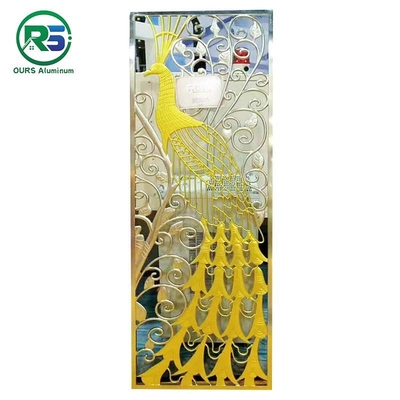 Luxury Interior Aluminum Decorative Screens Carving For Room Dividers