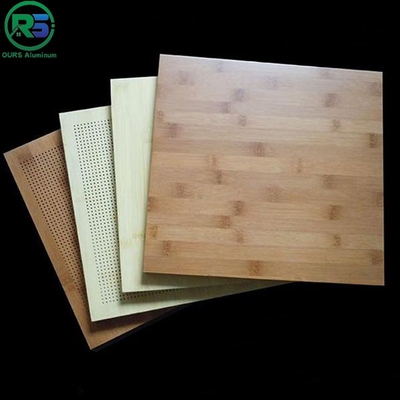 Wood Color Acoustic Aluminum Honeycomb Panel 3D Printing Interior Wall Tiles