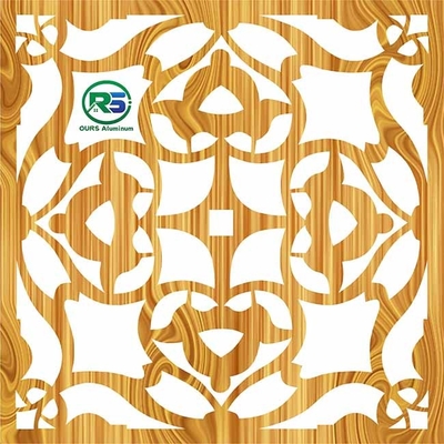 Artistic Aluminum laser cutting Wall Panels CNC Carved Exterior PVDF Coating