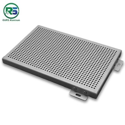 Exterior Perforated PVDF PPG Aluminum Wall Panels For Building 1800*6000mm