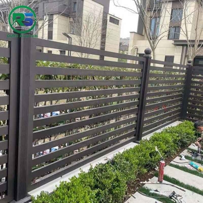 Customized PPG Slat Horizontal Aluminum Privacy Fence Aluminium Garden Fencing