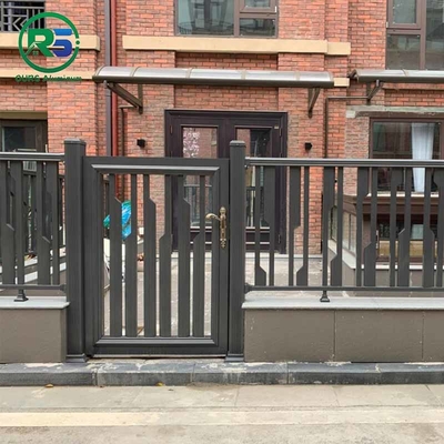 Gorgeous Artistic Contemporary Aluminum Fence Durable Panels Rotproof For Garden