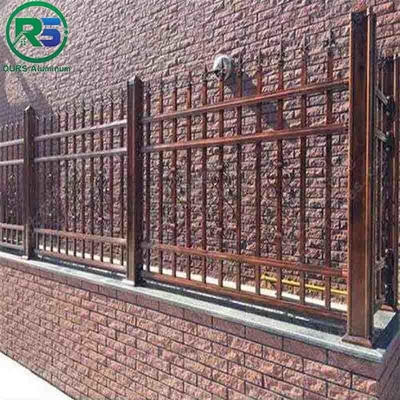 Multicolor Contemporary Aluminum Fence Spaced Picket Decorative Metal Fence Panels