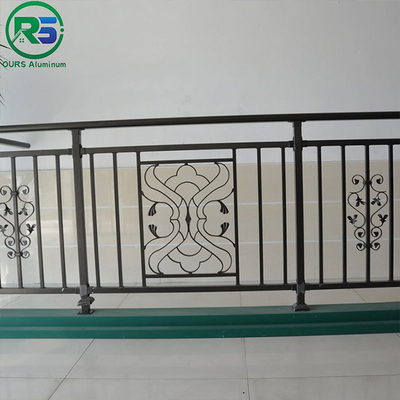 Pre Assembled Contemporary Aluminum Decorative Security Fencing Flat Top