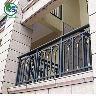 Residential Durable Contemporary Aluminum Fence PVDF Powder Coating Multiple Shapes