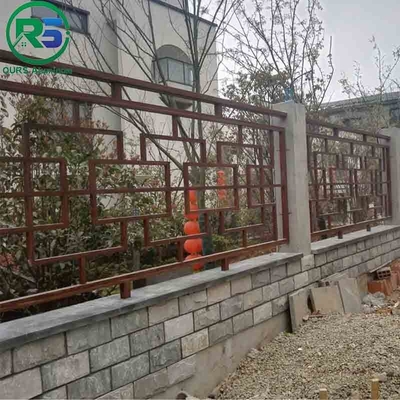 Residential Durable Contemporary Aluminum Fence PVDF Powder Coating Multiple Shapes