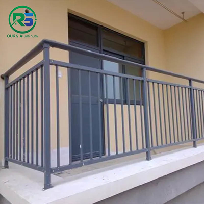 Simple Style Contemporary Aluminum Fence Square Tube Balustrade