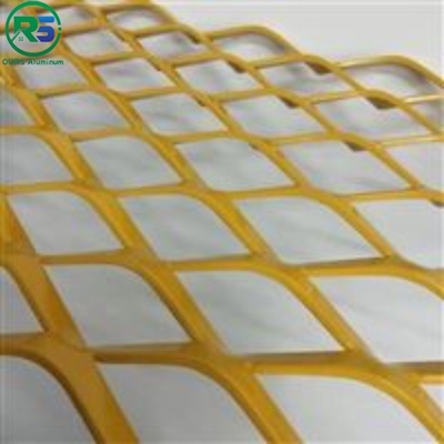 Building Facade Cladding Ceiling Aluminum Expanded Sheet Decor Fancy Net Diamond Hexagonal Shap Hole