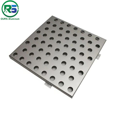 Fireproof Corrugated Aluminum Wall Panels Architectural Metal Ceiling Tiles Suspended 200mm