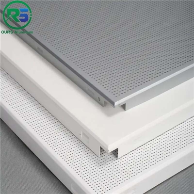 Fireproof Corrugated Aluminum Wall Panels Architectural Metal Ceiling Tiles Suspended 200mm