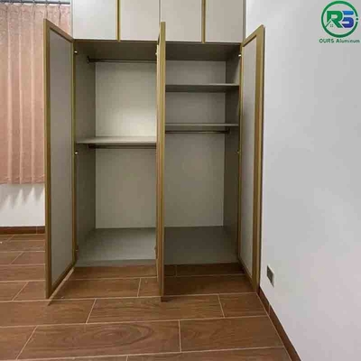 Modern Aluminum Cabinet with Fluorocarbon Spraying And Black Aluminum Cabinet System