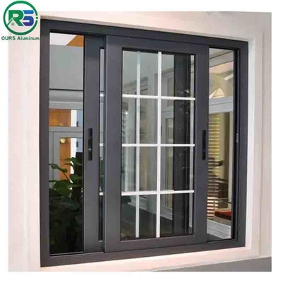 35MM Thickness Black Aluminum Door  Architectural Suspended Fireproof Door