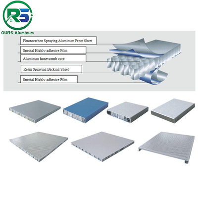 Marine Board Decorative Aluminum Honeycomb Panel For Interior Construction